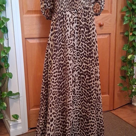 ASOS Leopard Print Maxi Dress EUC - Picture 8 of 14